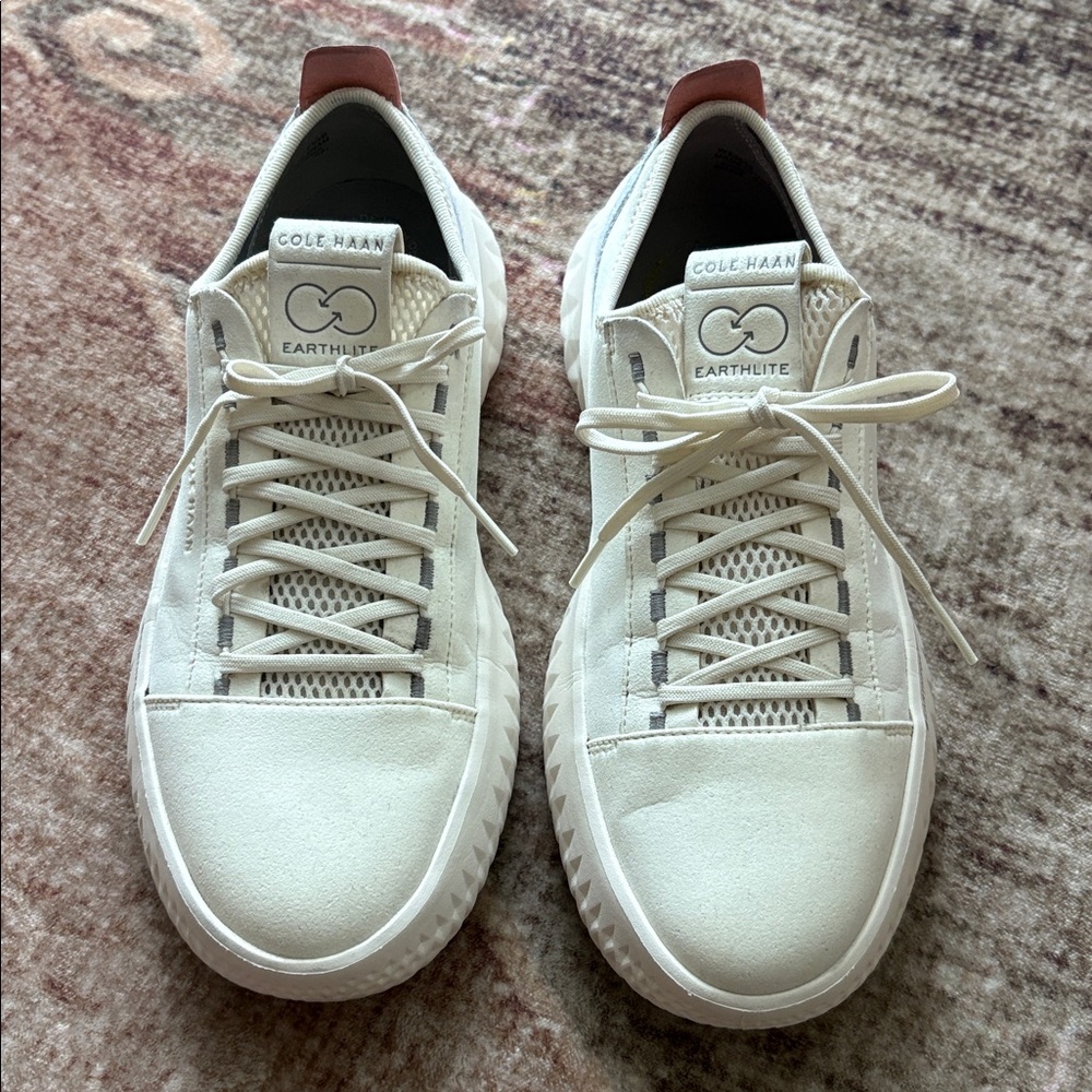 Cole Haan Generation ZeroGrandII LaceUp Sneakers Birch Titanium, Size 7.5B